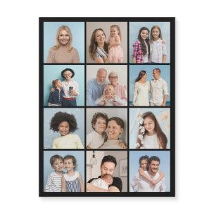 Create Your Own 12 Photo Collage Magnetic Card