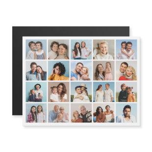 Create Your Own 20 Photo Collage Magnetic Card
