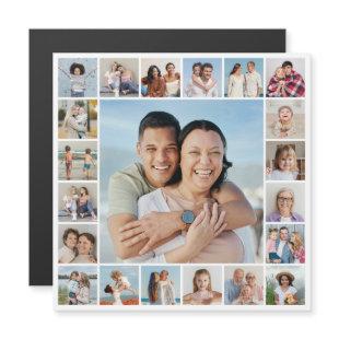 Create Your Own 21 Photo Collage Magnetic Card