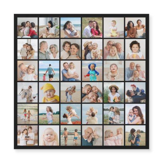 Create Your Own 36 Photo Collage Magnetic Card