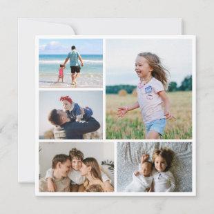 Create Your Own 5 Photo Collage Invitation