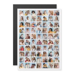 Create Your Own 70 Photo Collage Editable Color Magnetic Invitation