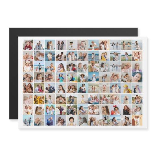 Create Your Own 88 Photo Collage Editable Color Magnetic Invitation