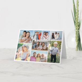 Create Your Own 8 Photo Collage Folded Card