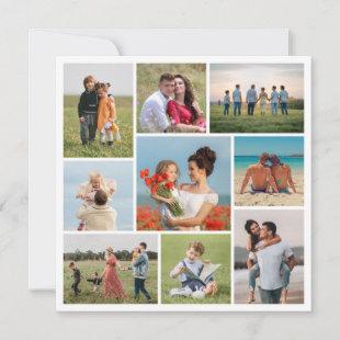 Create Your Own 9 Photo Collage Greeting Card