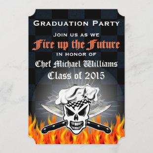Culinary School Graduation Party Invitation