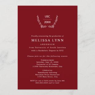 Custom color photo celebration + graduation invitation