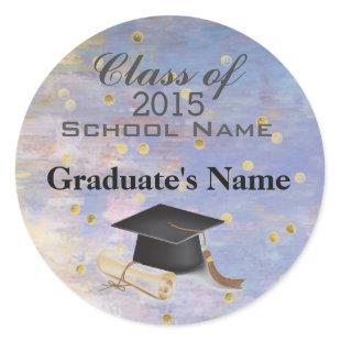Custom Graduation Announcement Stickers for Her