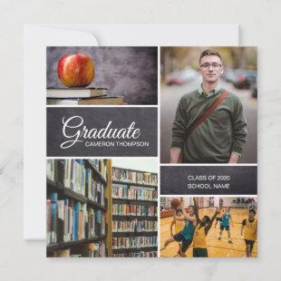 Custom Male Photo Collage Class of 2020 Graduate
