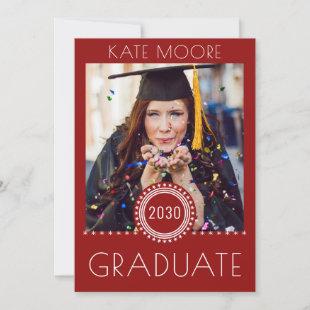 Custom Modern Photo Graduation Party  Invitation