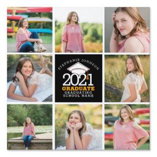 Custom Photo Collage Class of 2021 Sign