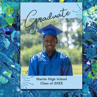 Custom Photo Two Sided Graduation Announcement
