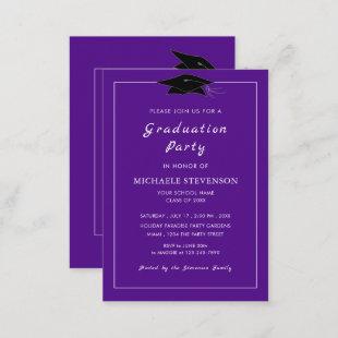 Custom Your Colors and Font Graduation Invitation