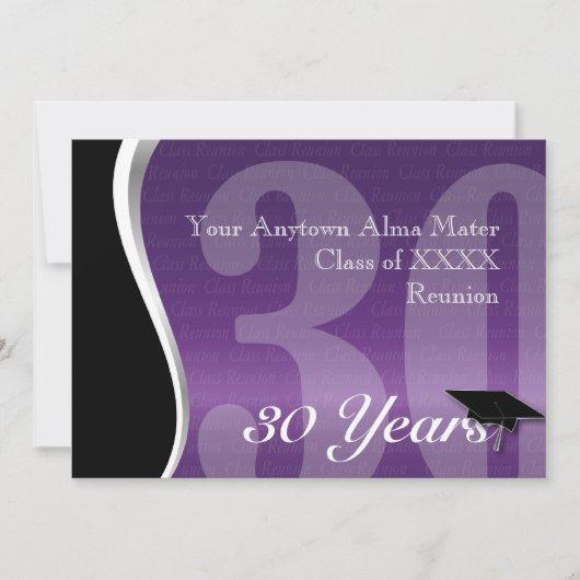 Customizable 30 Year Class Reunion Invitation