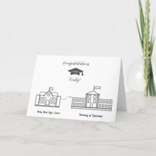 Customizable graduation card