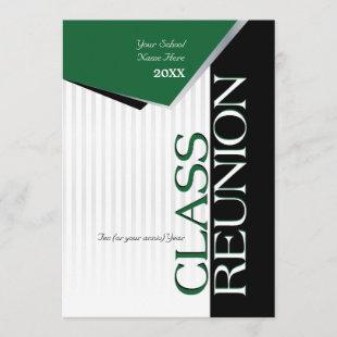 Customizable Green Class Reunion Invitation