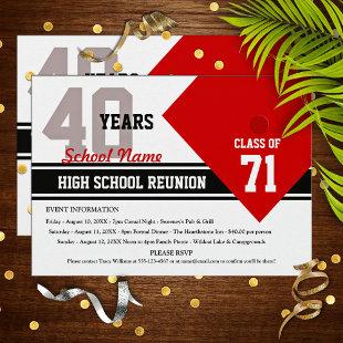 Customizable High School Class Reunion Invitation