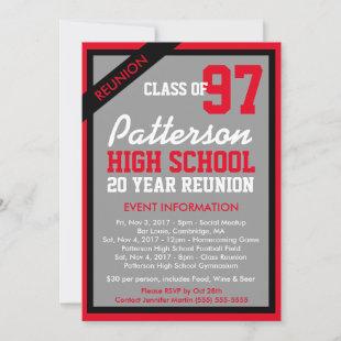 Customize Your Own Class Reunion Invitation