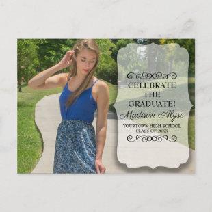 Customized Full Photo Graduation Party Invitation Postcard