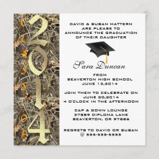Cute Classic Elegant 2014 Graduation Invitation