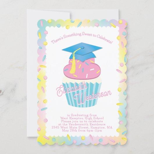 Cute Cupcake Graduation Party Invitation
