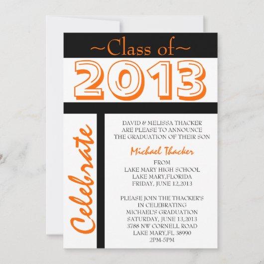 Cute Elegant Graduation Annoucement/Invitation Invitation