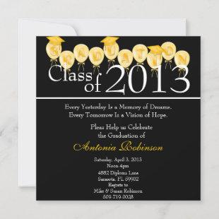 Cute Elegant Graduation Announcement/Invitation Invitation