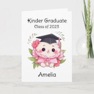 Cute Kawaii Kindergarten Graduate Announcement