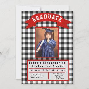 Cute Modern Customisable Kindy Graduate Invitation