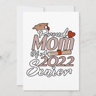 Cute Quote Graduation: Proud Mom Of A 2022 Senior Announcement