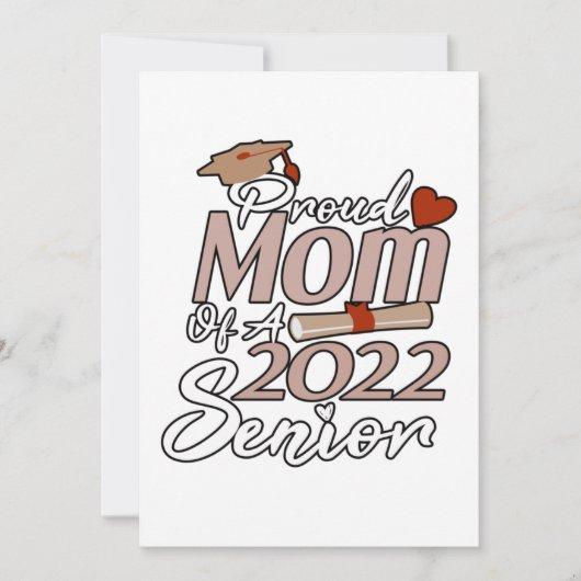 Cute Quote Graduation: Proud Mom Of A 2022 Senior Announcement