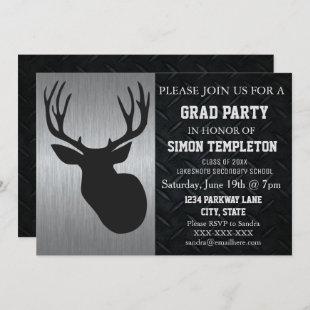 Deer Hunting Graduation Party Invitations