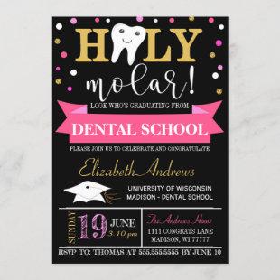 Dental Graduation Invitation - Chalkboard