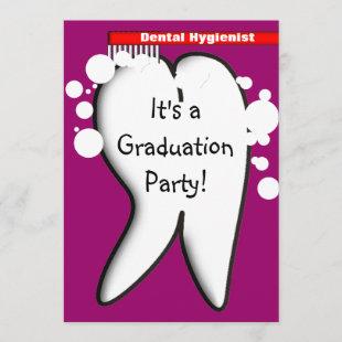 Dental Hygienist Graduation Party Invitations 2012