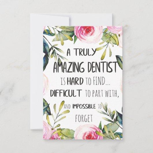 Dentist appreciation Doctor Thank you Gift Quote