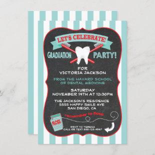 Dentist or dental hygienist Graduation party Invitation