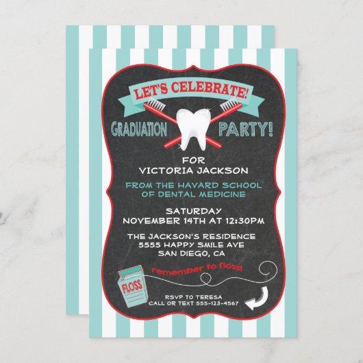 Dentist or dental hygienist Graduation party Invitation