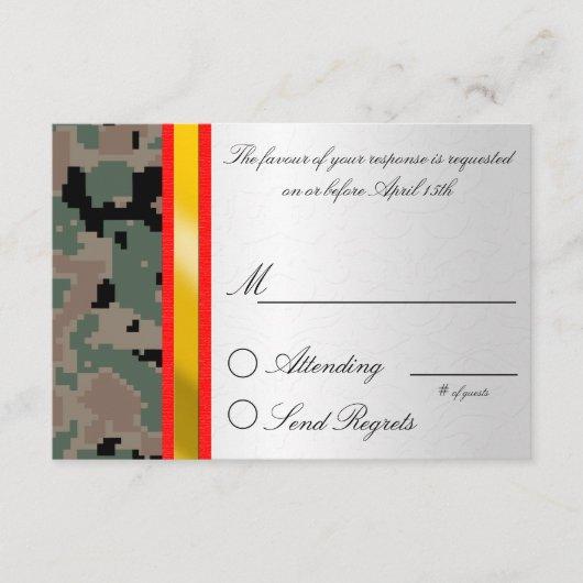 Digital Camouflage Reply Card