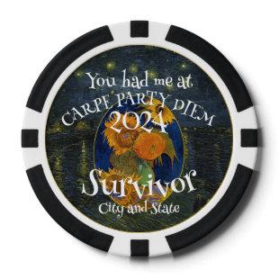 Dinner Happy Hour Girls Boys Night Out 2024 Wine Poker Chips