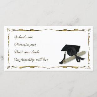 Diploma and Graduation Cap ( Mortar Board ) Announcement