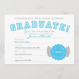 Diploma Graduation Party Invitation
