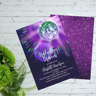 Disco Party Graduation Brunch Invitation