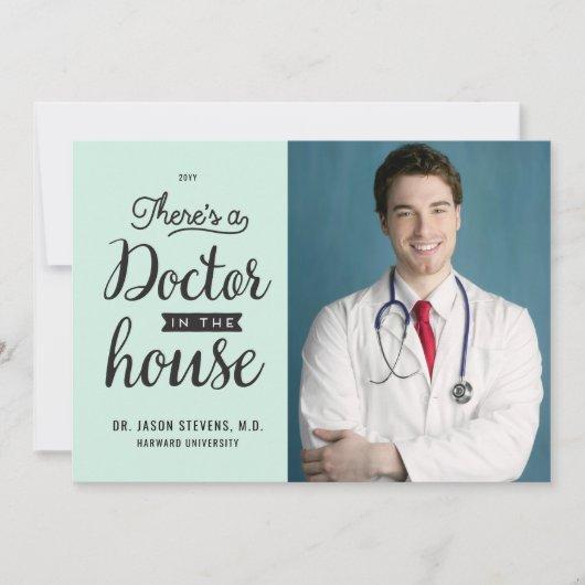 Doctor in House Medical Graduation Invitation