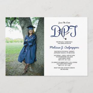 Doctor of Physical Therapy photo graduation Invitation