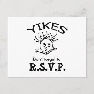Don't forget to, R.S.V.P. Invitation Postcard