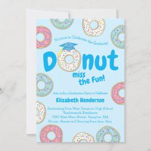 Donut Graduation Party Invitation
