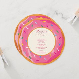 Donuts and Degrees graduation party  Invitation