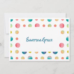Dotted Thank You Stationery Card