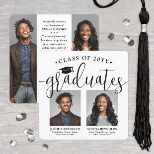 Double Graduation 2 Graduates and 4 Photos Joint Announcement