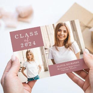 Double Photo | Class of 2024 Graduation Announcement